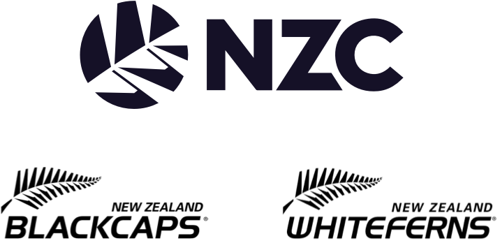 Logos for New Zealand Cricket, New Zealand BlackCaps and New Zealand WhiteFerns